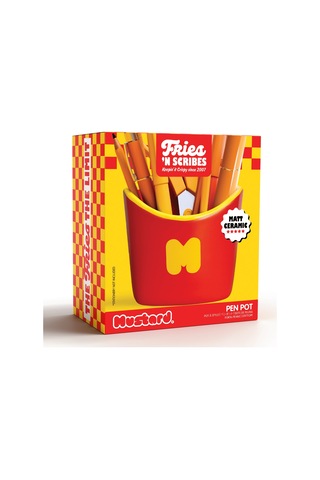 Mustard Fries Seramik Kalemlik Çok Renkli