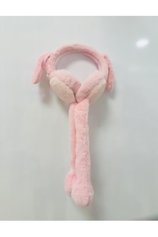 Gala Hareketli Sesli Çocuk Tavşan Kulaklık Pembe