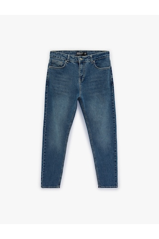 Koton Regular Fit Normal Bel Tapered Jean Pantolon - Joe Jean Orta İndigo 6sam40027nd İndigo