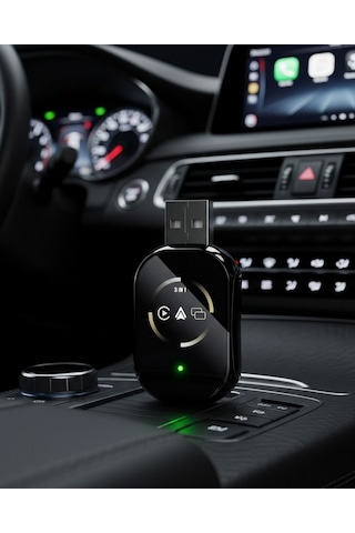 Nrzsnt Araç İçi Kablosuz Carplay Android Auto Airplay Adaptörü Diğer