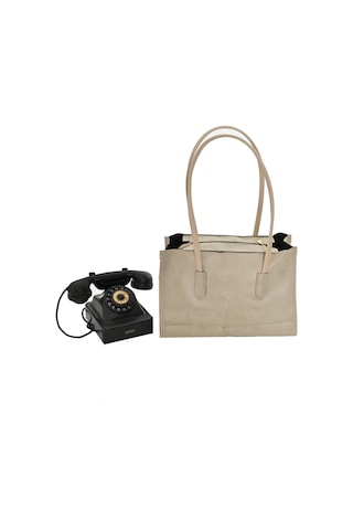 Bayan Süet Çanta Elegant Tote - Bej Bej