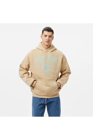 Karl Kani Kani Street Academy Os Erkek Krem Hoodie 026 Km243-005 5559697