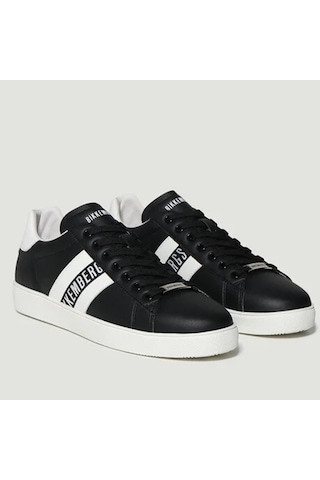 Nero Black Sneaker Günlük Erkek 19134/cp B Bkku Bikkembergs 64039996 Scarpa Uomo Mıcrofıber Ne Siyah