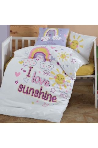 Clasy Bebek Nevresim Takımı Sun Love Sarı