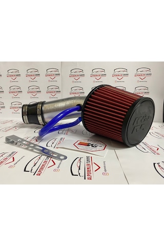 Açık Hava Filtresi Seti 26 Cm Gümüş Boru + K&n Filtre