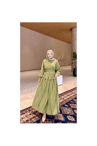 Riella Butik Cherny Etekli Takım Yeşil