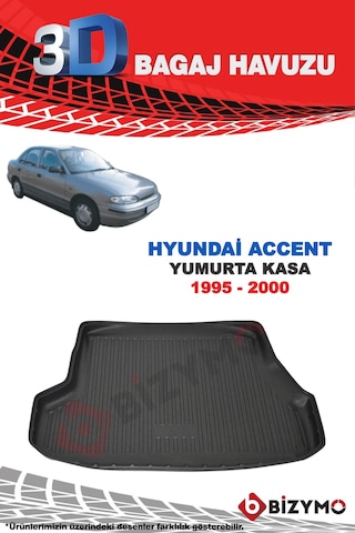 Hyundai Accent (Yumurta Kasa) 1995-2000 3D Bagaj Havuzu Bizymo