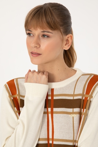 U.s. Polo Assn. Kadın Krem Melanj Kazak /triko 50314812-vr159 Krem Melanj