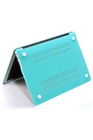 Macbook Uyumlu Air 13.6 İnç A2681 M2 - A3113 M3 A3240 M4 Çip Kılıf Hardcase Logo Gözükmez Mint Yeşil