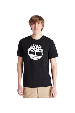 Timberland Ss Kennebec River Tree Logo Tee Siyah T-shirt Siyah