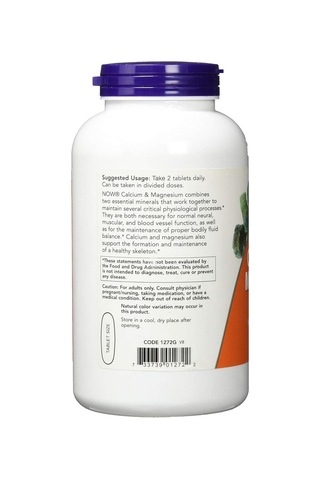 Now Foods Kalsiyum Magnezyum 250 Tablet - İthal