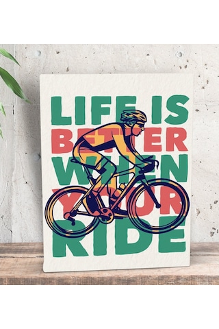 Bk Gift Life Is Better When Your Ride Tasarımlı Dekoratif Mini Ka (506660949)
