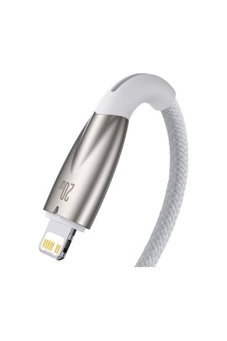 Baseus Glimmer Series 20w 100 Cm Type-c To Lightning Şarj Kablosu Beyaz