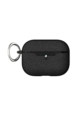 Apple Uyumlu AirPods Pro 3 Kılıf Deri Tarzı Silikon Case 03 Koyu Yeşil