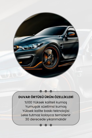 Hızlı Ve Şık Araba Desenli Duvar Halısı Duvar Örtüsü Tapestry Süet Dokulu Kumaş