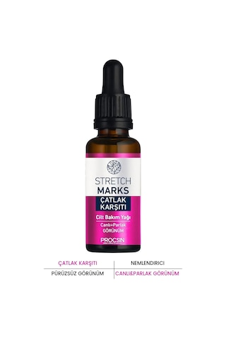 Procsin Strecth Marks Çatlak Karşıtı Cilt Bakım Yağı 20 ML