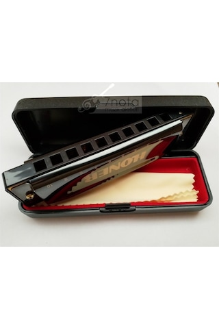 H1005 - Profesyonel Ağız Mızıkası - Metal Gövde - Siyah - C