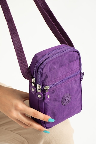Nemo Bags Mor Unisex Telefonluk, Cüzdan, Kartlık, Çapraz Askılı Omuz Çantası, 18x13cm Mor