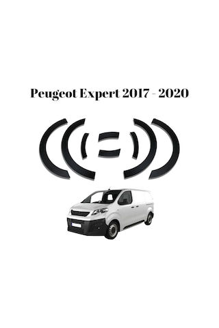 Peugeot Expert 2017 2018 2019 2020 Uyumlu Kapı Ve Çamurluk Koruma Premium Dodik Seti Siyah 8 Parça Tam Set