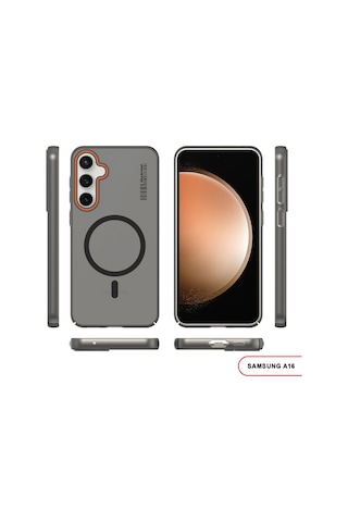 Samsung Galaxy A16 Uyumlu Mat Sert Klein Kılıf Siyah