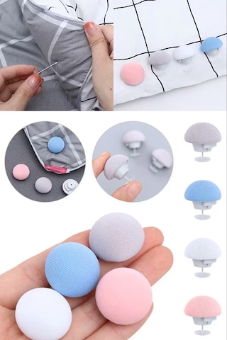 Yorgan, Nevresim Ve Genel Sabitleyici 8 Adet Pembe