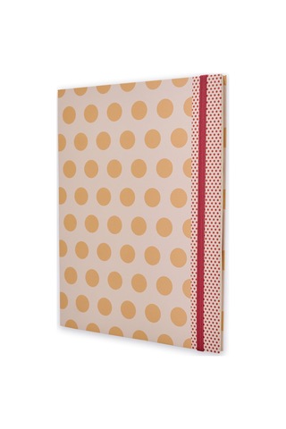 19x25 Ciltli Dotty - Orange Polka Çok Renkli