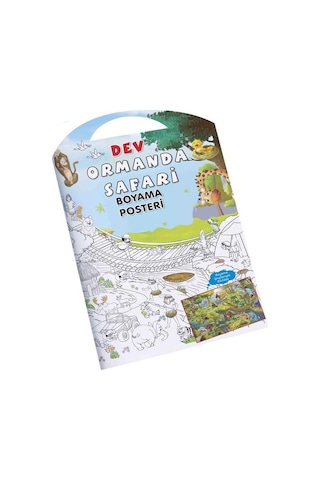 Dev Boyama Posteri Eğlenceli Safari-sirk