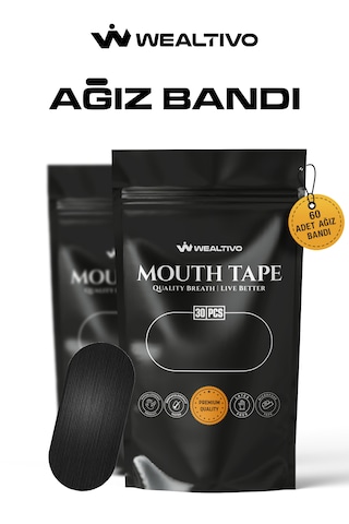 Ağız Bandı 60 Adet, Ağız Kapama Bandı Mouth Tape Horlama Önleyi
