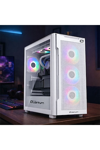 Quantum Snapfire SP1410 i5-14400F 16 GB 512 GB SSD 8 GB RTX5060 Dos Masaüstü Oyuncu Bilgisayarı Beyaz