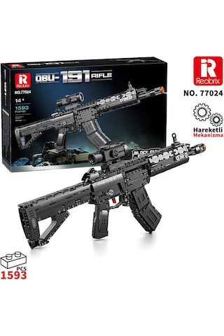 Reobrix 77024 Saldırı Tüfeği Qbu-191 Yaratıcı Yapı Blok Seti Building Blocks Assault Rifle Qbu-191 - 1593 Parça