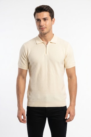 Baglan Erkek Spor Polo Yaka Triko Tişört Bgl-st05371 Ekru