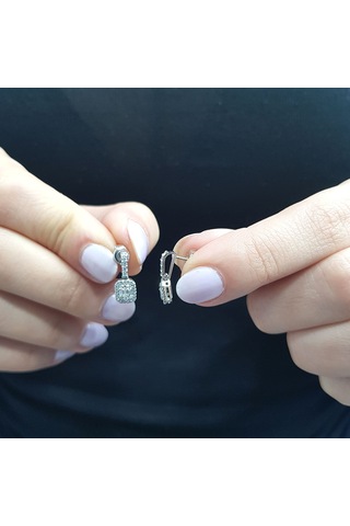 Lova 0,35 Karat Baget Pırlanta Küpe - 3040068