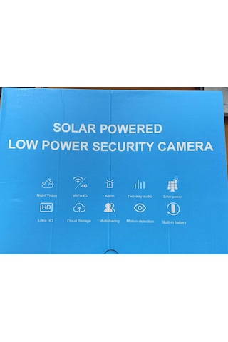 O-kam 8095 3 Lens Siren + Çakar + Hoparlör Wifi Solar Güneş Panelli Kamera