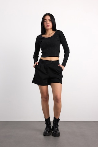 40405-70031 Kadın Gabardin Şort 40405-70031 Siyah