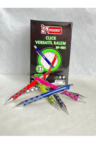 Mikro Mk 9001 Beyaz Renk 0.7 Uçlu Versatil Kurşun Kalem Beyaz