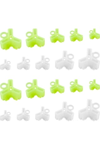 Kangvka 150 Adet Siyah Üçlü İğne Koruması 1 2 3 4 5 Boyutları - Balık İğnesi Koruyucu Aksesuar Seti