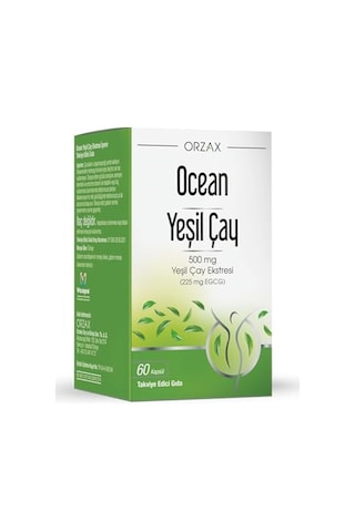 Orzax Green Tea 500 Mg 60 Kapsül