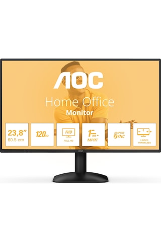 Aoc 24b31h 23.8" 120hz 1ms Vga+hdmı Fullhd Adaptive-sync Ips Vesa Monitör