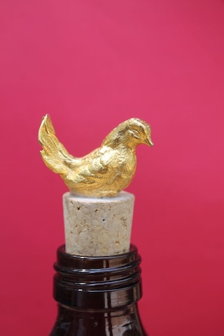 2 Adet Dekoratif Gold Güvercin Mantar Tıpa Altın
