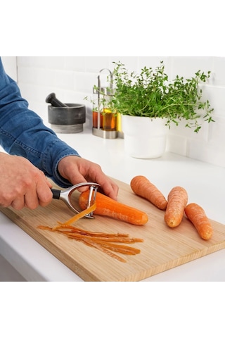 Ikea Vardefull Meyve Ve Sebze Soyacağı 18 Cm Krom Siyah Çok Renkli