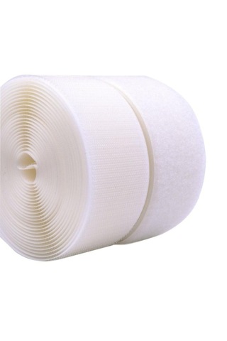 Çift Taraflı Cırt Cırtlı Bant En: 5 Cm X Uz: 1 Metre Güçlü Ve Dayanıklı Amerikan Fermuarı Beyaz