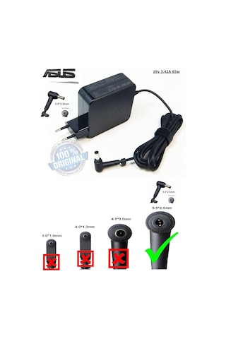 Alfabilgisayar Asus Uyumlu A8F, A9Rp, Adaptör Asus Uyumlu Şarj Cihazı 19V 3.42A
