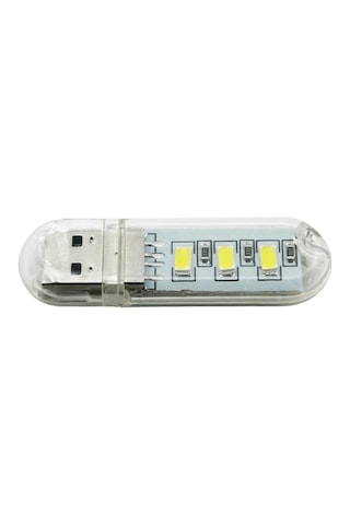 Taşınabilir Mini USB 3 LED Beyaz Lamba 5730 SMD Kamp Stick Led