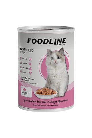Foodline Tavuklu Yavru Kedi Konservesi 400 G