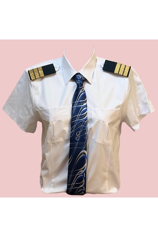 Pilot Gömlek Kısa Kollu Kadın Beyaz