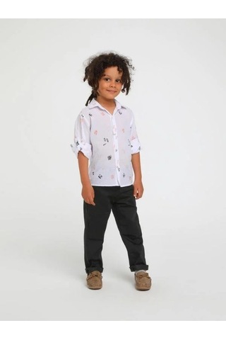 Jack Lions Erkek Çocuk Gabardin Yan Cepli Pantolon-14560 Siyah