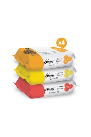 Sleepy Citrus Garden Islak Bebek Havlusu 12 x 90 Adet