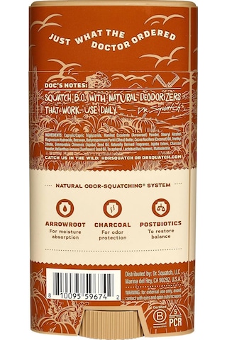 Dr.squatch Drunk'n Pumpkin Alüminyumsuz Stick Deodorant 75gr