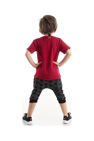 Denokids Mushi Korsan Kuralları Erkek Çocuk T-Shirt Kapri Takım Çok Renkli