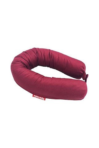 Xpermate Fermuarlı Cırt Cırtlı Seyahat Boyun Yastığı 110 CM Bordo